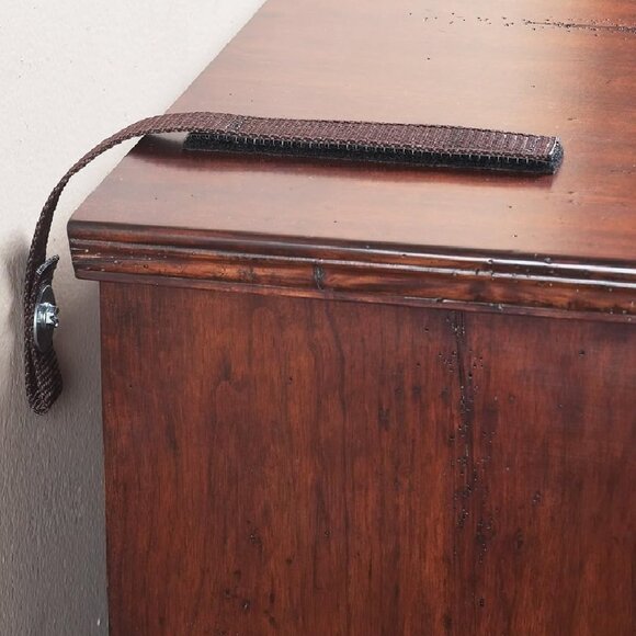 Quake Hold Furniture Straps Model 4162, Antique Brown 2-Pack, Made In USA - Picture 13 of 14